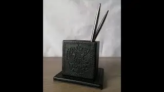 Набор руководителя. Органайзер своими руками. Стакан для ручек, карандашей. Handmade desk organizer.