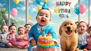 Happy Birthday Song for Kids 🎉 Baby Dance Party (2025) | kiwi kids TV| Cute Baby Dance Party