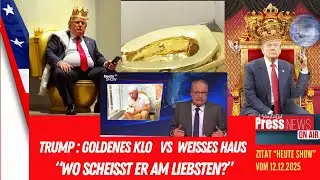 Trump &ndash; Zwischen dem goldenen Klo in der Heute-Show und dem echten Thron im Wei&szlig;en Haus.