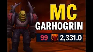 Molten Core Full Clear &ndash; No Buffs | Warrior DPS POV (Classic WoW)