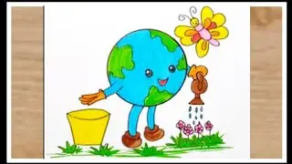 Save Earth Save Water Drawing / Save Earth Save Tree Drawing / Save Earth Save Environment Drawing