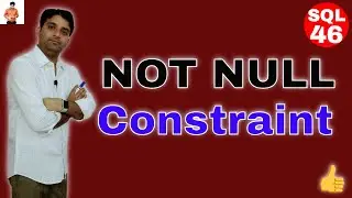 Not Null  Constraint in Oracle l it's very useful