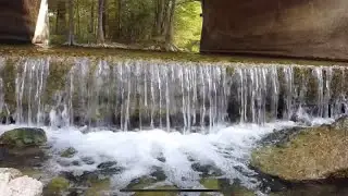 Relaxing drone footage with calming background music. Medina River Texas