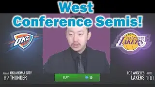 NBA Live Mobile Playoffs: West Semis- Lakers v. Thunder | Gameplay Commentary
