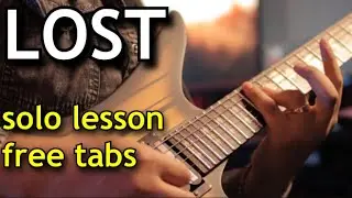 LOST Solo Lesson with Tabs - Avenged Sevenfold
