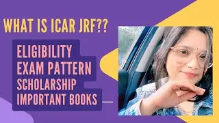 What is ICAR JRF|ICAR JRF eligibility,exam pattern & important books for agronomy jrf  #icarjrf