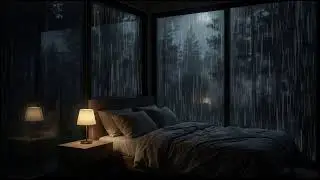 Midnight Forest Rain Ambience with Gentle Rain Sounds for Deep Sleep Relief from Insomnia Now