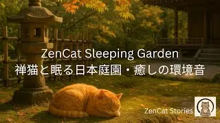 【ASMR】ZenCat Sleeping Garden  | Relaxation, Meditation, Sleep, Study, Healing, Recovery | 勉強・瞑想・疲労回復