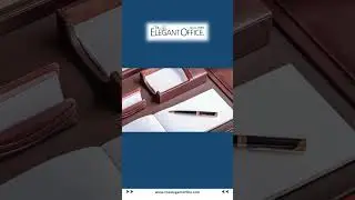 Chocolate Brown Leather Memo Holder