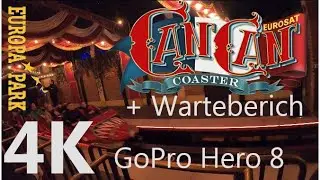 EuroSat CanCan Coaster - 4K Onride 2020 - Europa Park - Mack Rides Indoor Coaster - 1st Row - POV