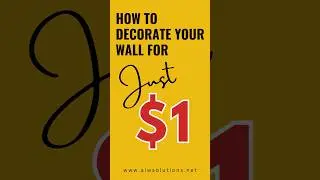 Decorate your wall for just $1, wall decoration ideas  #1usd #walldecor #printable