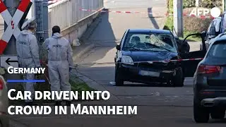 Scene after car hits crowd in German city, killing at least one | AFP