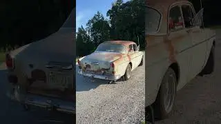 Abandoned Amazon Volvo 122 with B20 and sport exhaust #volvo #volvo240  #volvoamazon #patina