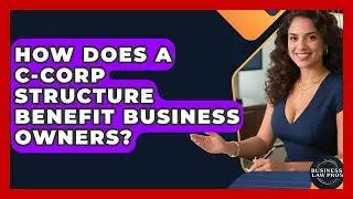How Does a C-Corp Structure Benefit Business Owners? | Business Law Pros News