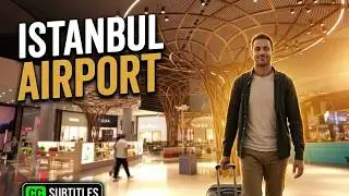 Istanbul Turkey International Airport Walking Tour فرودگاه استانبول