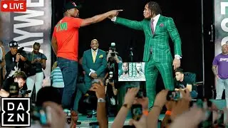 DAZN:Gervonta Davis vs Floyd Mayweather Face 2 Face HEATED Showdown LIVE