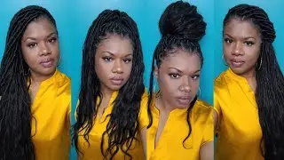 CROCHET BOHO FAUX LOCS WITH BODY WAVE HUMAN HAIR | Individual Crochet Method | YWIGS