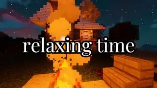 relaxing time by the fire… nostalgic minecraft ambience for late nights