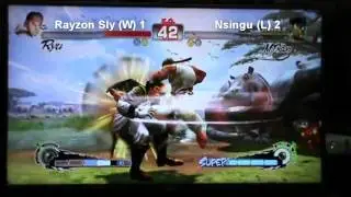 NerD OtakU The Meet USF4 Grand Finals - Rayzon Sly Vs. Nsingu