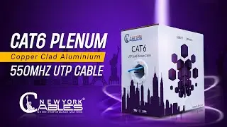 Best network cable in 2023 | Blue 1000ft Cat6 Plenum Cable UTP CMP Rated 23 AWG 550 MHZ Pull Box