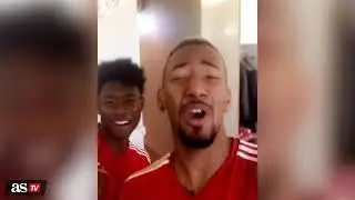 Champions League   Boateng and Alaba celebrate Bayern Munich win by dancing to beats of Michael Jack