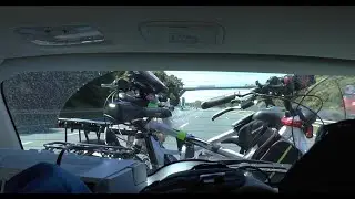 Platforma Aguri + 4 rowery na autostradzie przy 120 i 130km/h.  Czy jest stabilna?