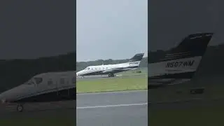 Beechcraft beechjet 400A takeoff from Cape May airport