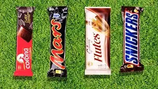 Satisfying Video I Unpack mars and snickers Chups ASMR cutting video