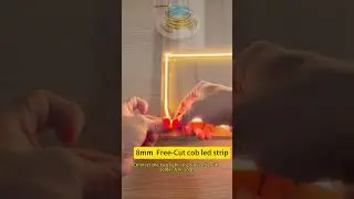 8mm  cob led strip  Free Cut  Test  #factoryproducts#ledlightstrip