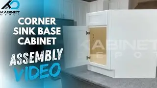 Corner Sink Base Cabinet Assembly Video | Solid Wood RTA Cabinets by Kabinet Depot