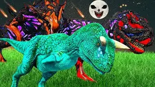 &Aacute; VINGAN&Ccedil;A DO BEB&Ecirc; CARNOTAURO BOLYONG, OS ALENIGENAS EST&Atilde;O ATACANDO! Dinossauro Ark Survival Evolved