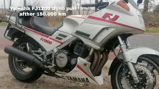 Yamaha fj1200 dyno run with 150.000 km