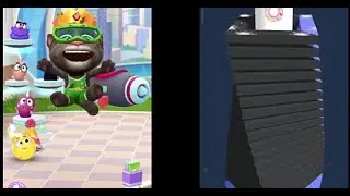 My Talking Tom 2 and Stack Smash in Mini phone