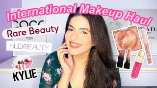 International Makeup Haul India | Rare Beauty, Kylie Cosmetics, Glowish, Huda Beauty