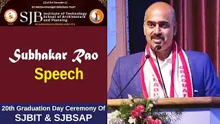 Subhakar Rao Speech | 20th Graduation Day Ceremony Of SJBIT & SJBSAP | BGS LIVE