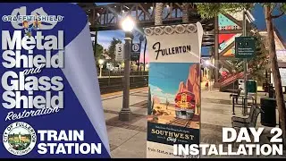 Film Installation Begins at Fullerton Train Station Elevator Restoration