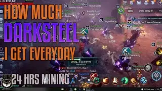 How Much Darksteel i get in 24hrs AFK mining (Tagalog) server62