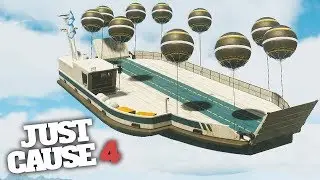 BIGGEST FLYING SHIP CHALLENGE! - Just Cause 4 Challenges!