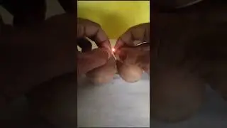 experiment😯natural electricity use potato and mini bulb #natural battery #experiment