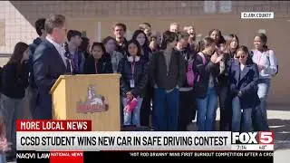Sam & Ash Safe Teen Driving Essay Contest Announcement On KVVU Fox 5