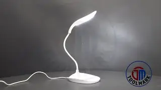 Veioza Led Cu Priza Klaus, 3 Trepte Lumina, Baterie 300mAh, Alb, KE38606
