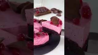 Easy Chocolate Cranberry Mousse Cake