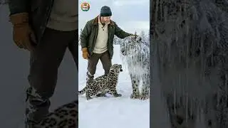 Cub Ran for Help, Man Saves Freezing Mother 🐾❄️ #rescue #animals #animalrescue #wildlife #pets #cute