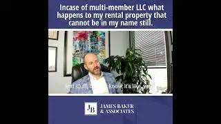 Incase of multimember LLC what happens to my rental property that cannot be in my name still?