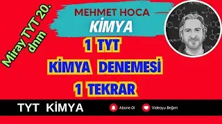 TYT Kimya deneme çözümü Miray yayınları TYT kimya branş denemeleri dnm 20