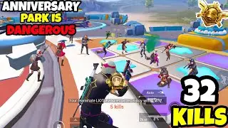 The NEW Anniversary Park is FULL of Dangerous Enemies in PUBG Mobile &bull; (32 KILLS) &bull; PUBGM (HINDI)