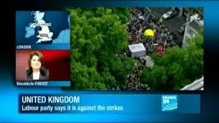 UK - British civil servants strike over budget cuts