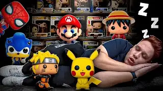 PASSEI A NOITE NA MAIOR LOJA DE FUNKO POP E POKÉMON DO BRASIL!