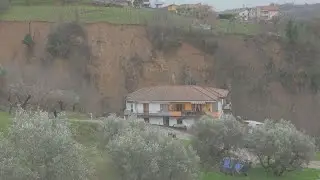 DONNICI, PREOCCUPA LA FRANA IN LOCALIT&Agrave; COLLI