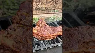 Perfectly Grilled Meat Over Hot Coals | Outdoor BBQ Fire Cooking 🔥 #bbqmeat